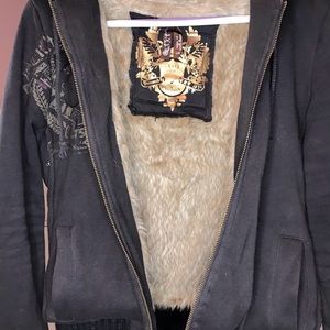 Faux-Fur Lined Sweater